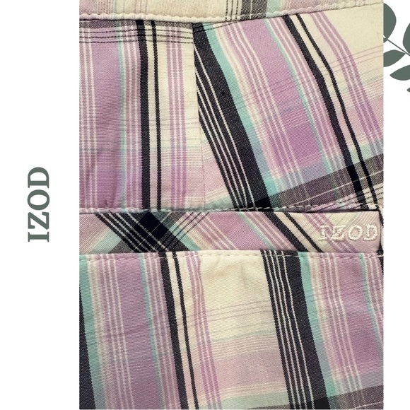 🛍️3/$40 IZOD Women’s Plaid Golf Athletic Shorts 11” Inseam size 12 - Picture 6 of 7